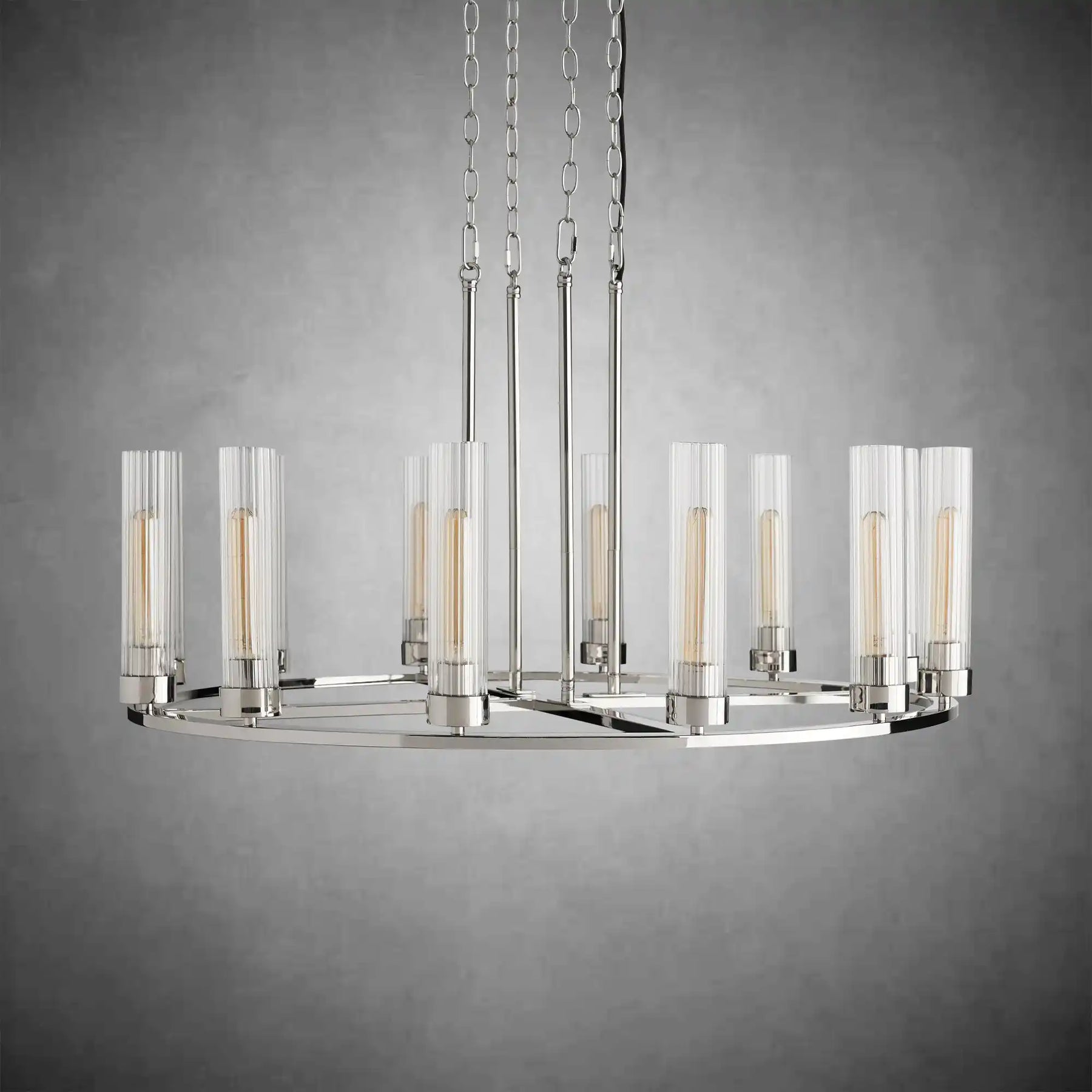 Andreas Round Glass Chandelier