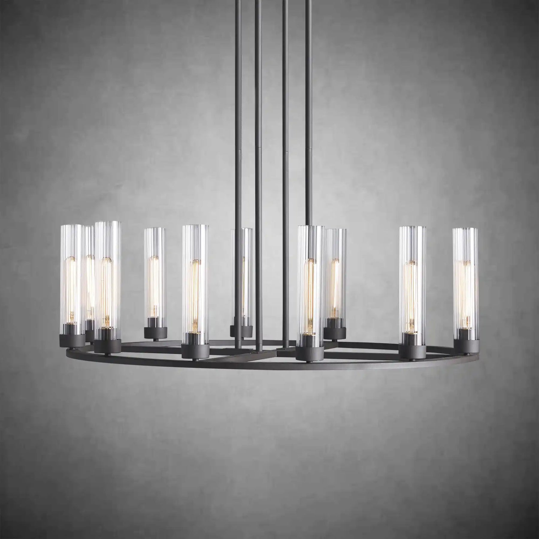 Andreas Round Glass Chandelier