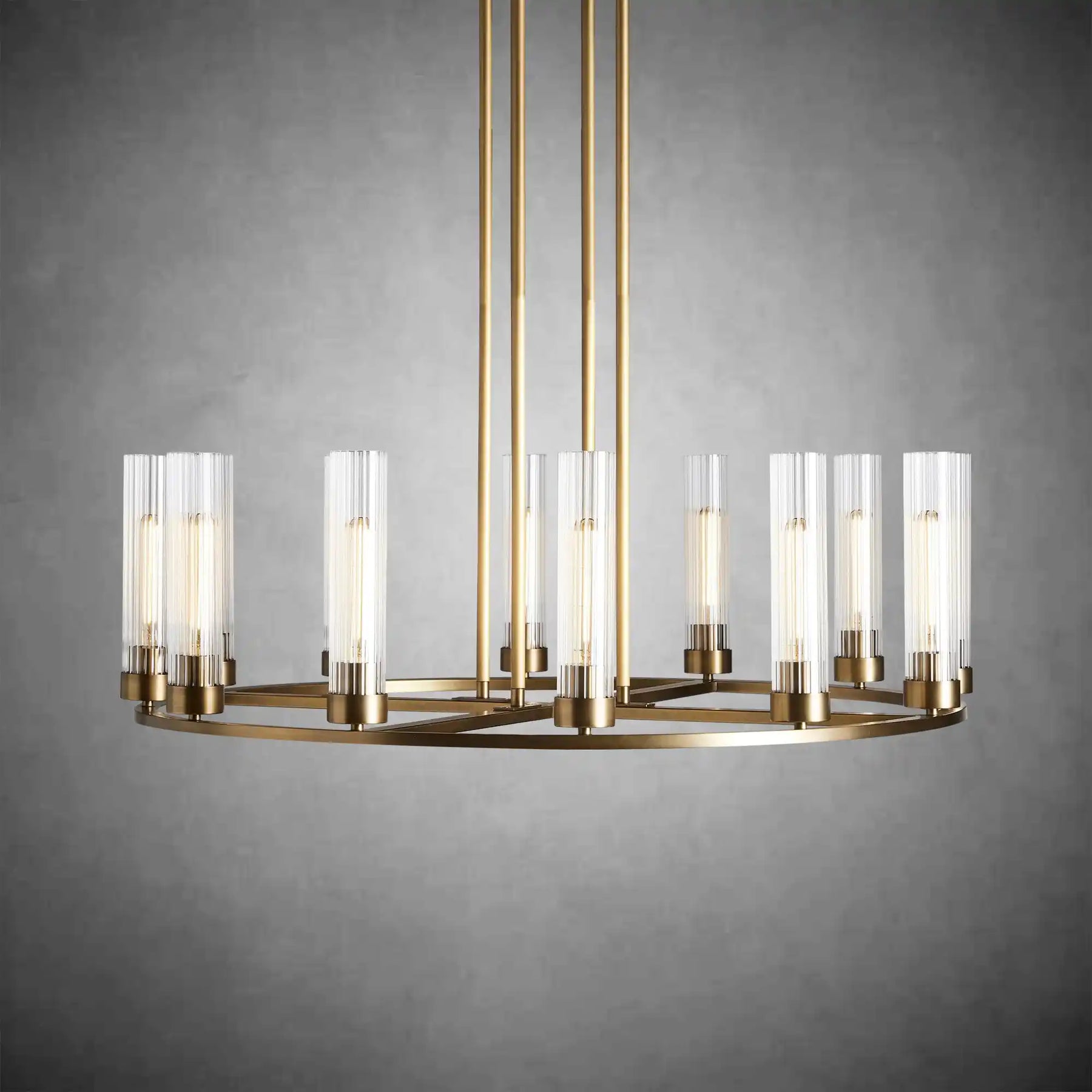 Andreas Round Glass Chandelier