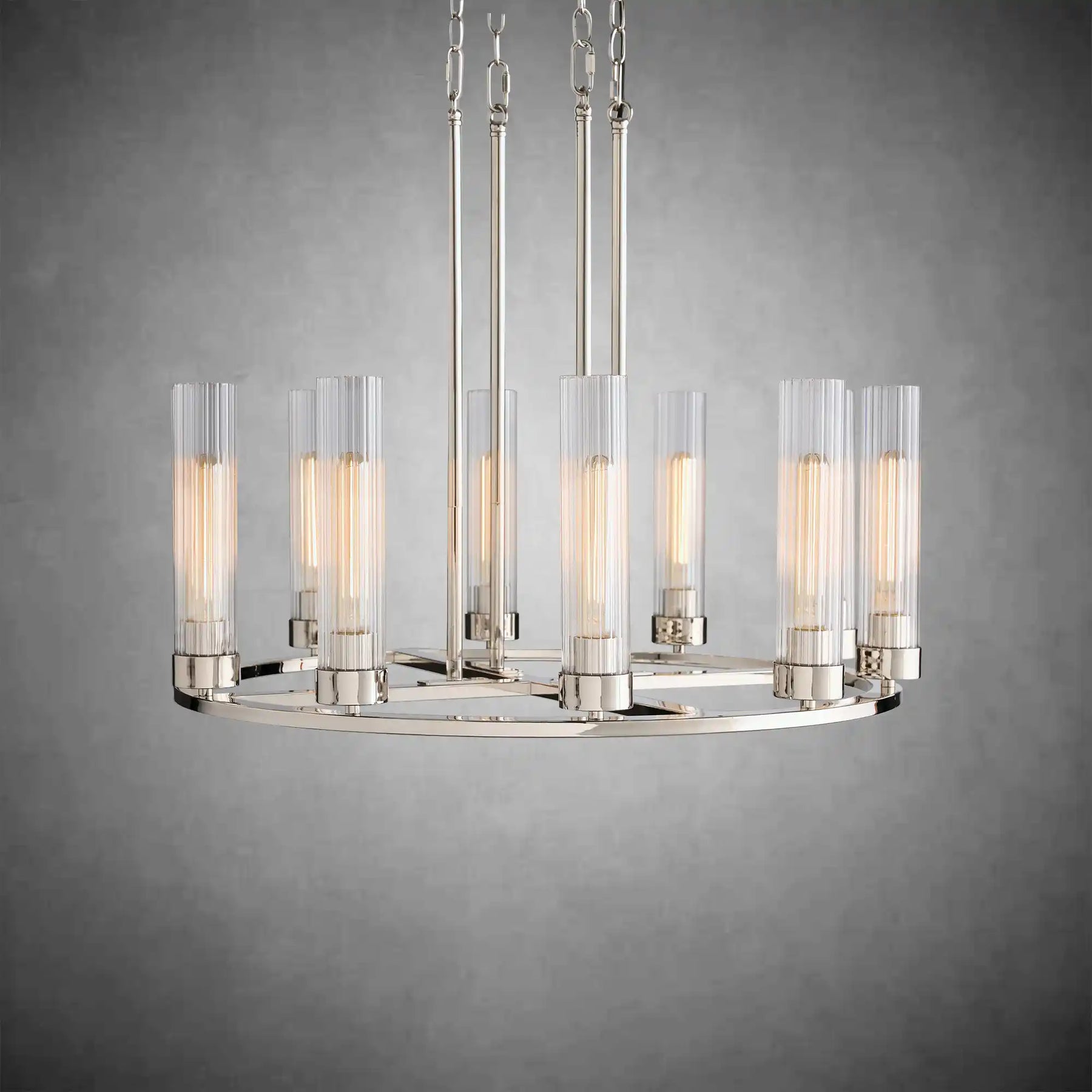 Andreas Round Glass Chandelier