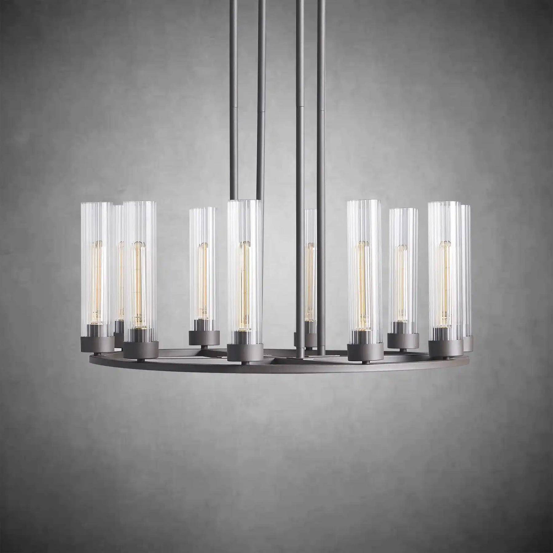 Andreas Round Glass Chandelier