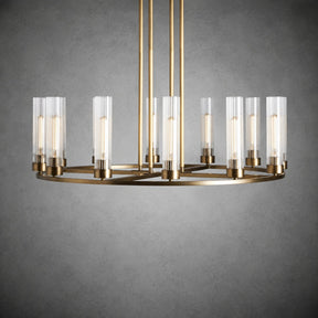 Andreas Round Glass Chandelier 30"W 40"W