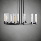 Andreas Round Glass Chandelier 30"W 40"W
