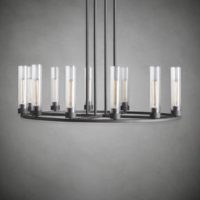 Andreas Round Glass Chandelier 30"W 40"W