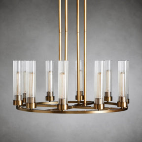 Andreas Round Glass Chandelier 30"W 40"W