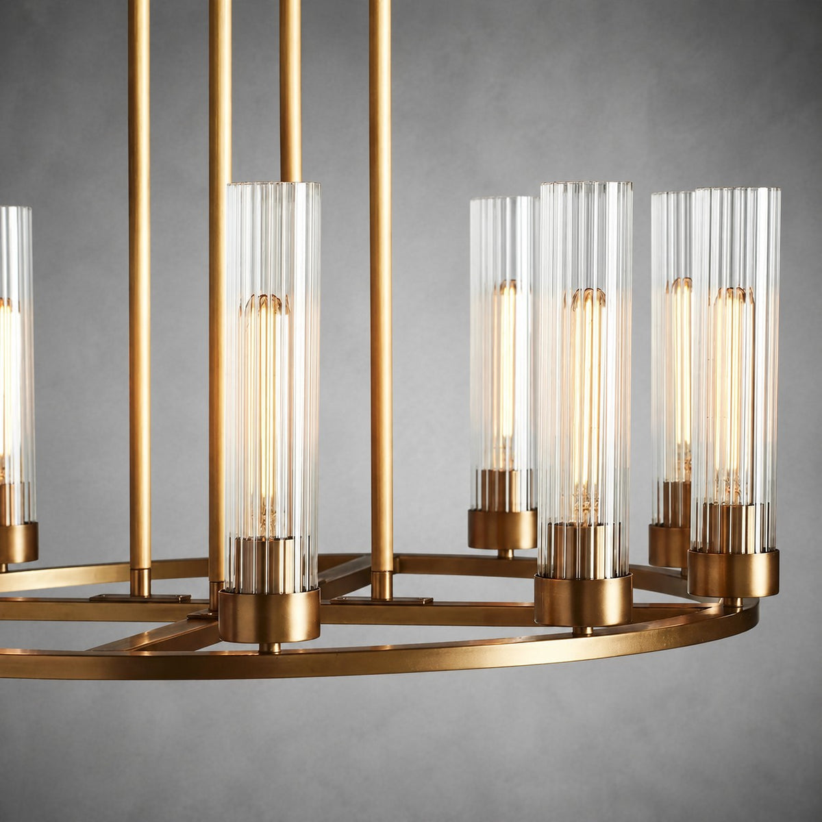 Andreas Round Glass Chandelier 30"W 40"W