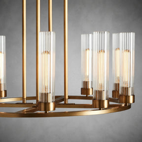 Andreas Round Glass Chandelier 30"W 40"W