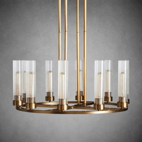 Andreas Round Glass Chandelier 30"W 40"W