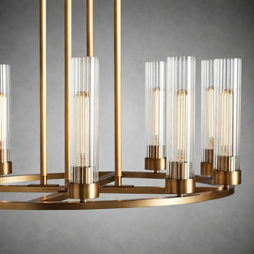 Andreas Round Glass Chandelier 30"W 40"W