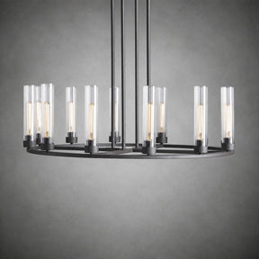 Andreas Round Glass Chandelier 30"W 40"W