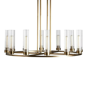 Andreas Round Glass Chandelier 30"W 40"W