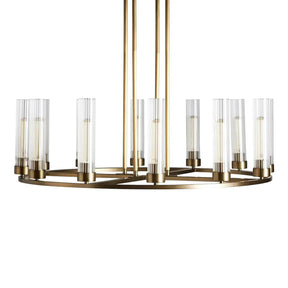 Andreas Round Glass Chandelier 30"W 40"W