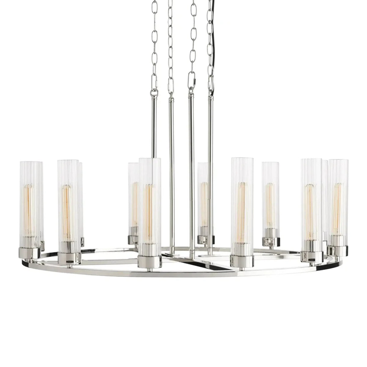 Andreas Round Glass Chandelier 30"W 40"W