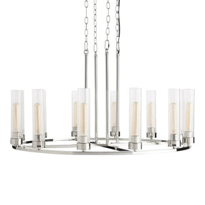 Andreas Round Glass Chandelier 30"W 40"W