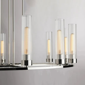 Andreas Round Glass Chandelier 30"W 40"W