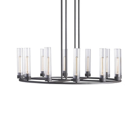 Andreas Round Glass Chandelier 30"W 40"W