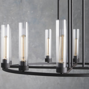 Andreas Round Glass Chandelier 30"W 40"W