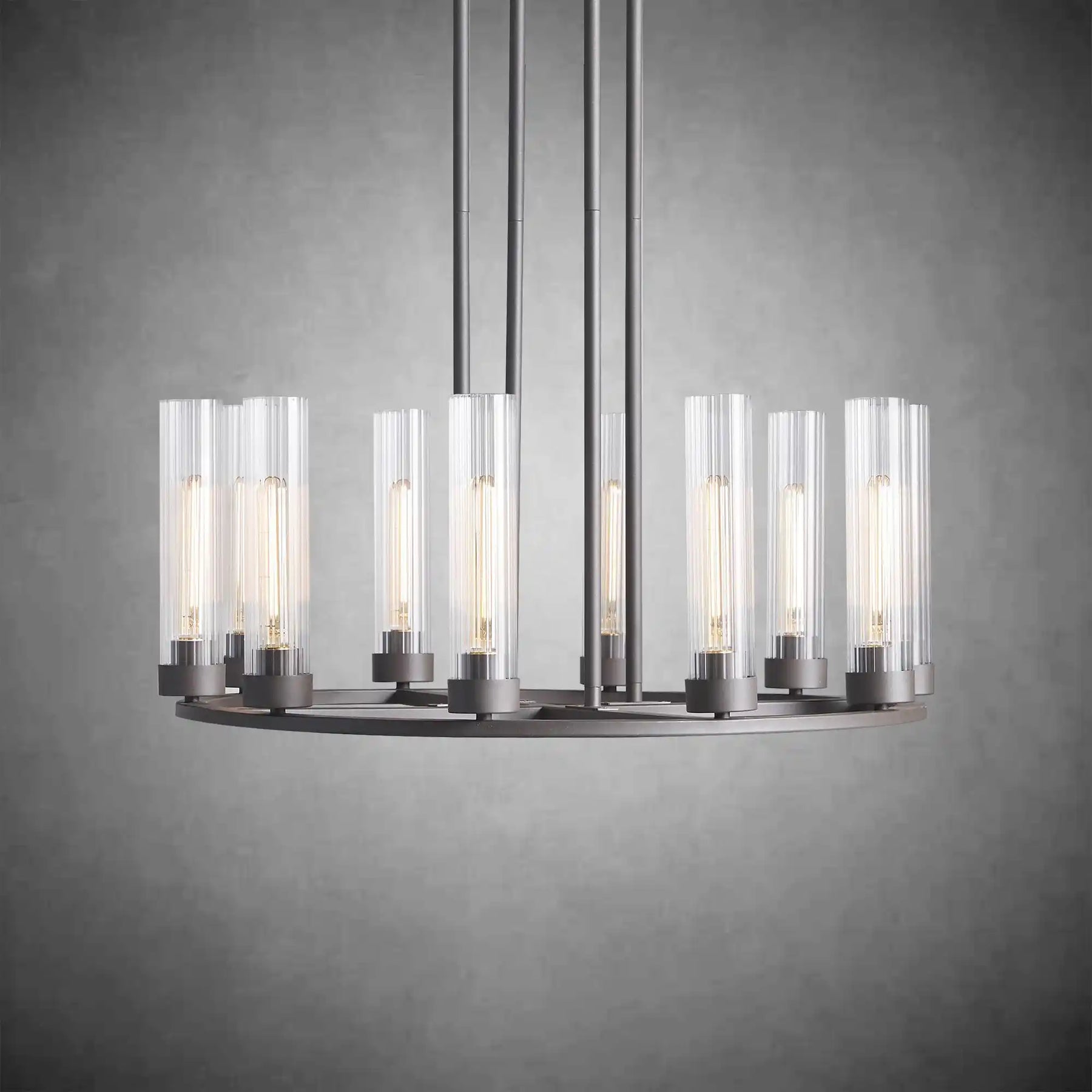 Andreas Round Glass Chandelier