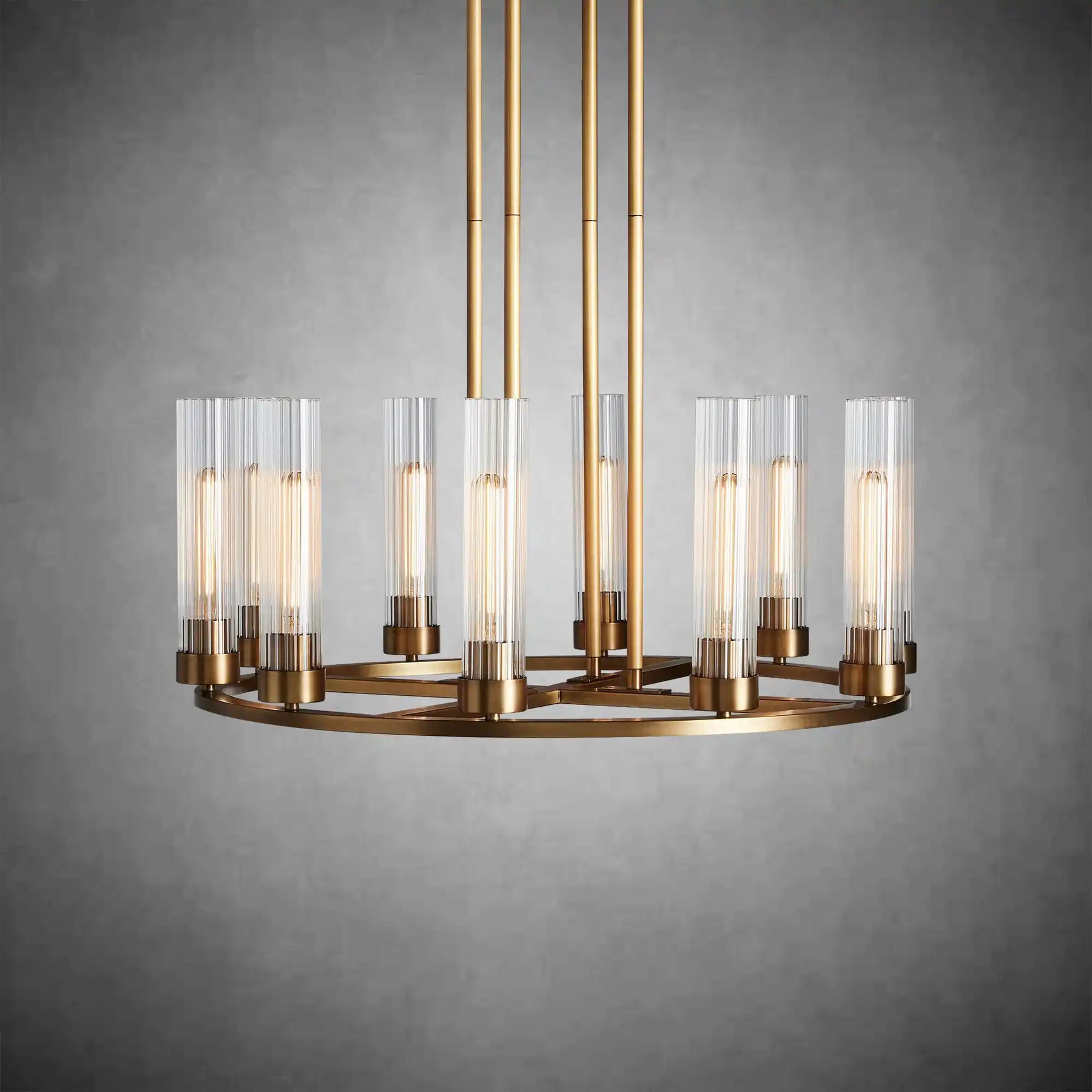 Andreas Round Glass Chandelier
