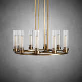 Andreas Round Glass Chandelier