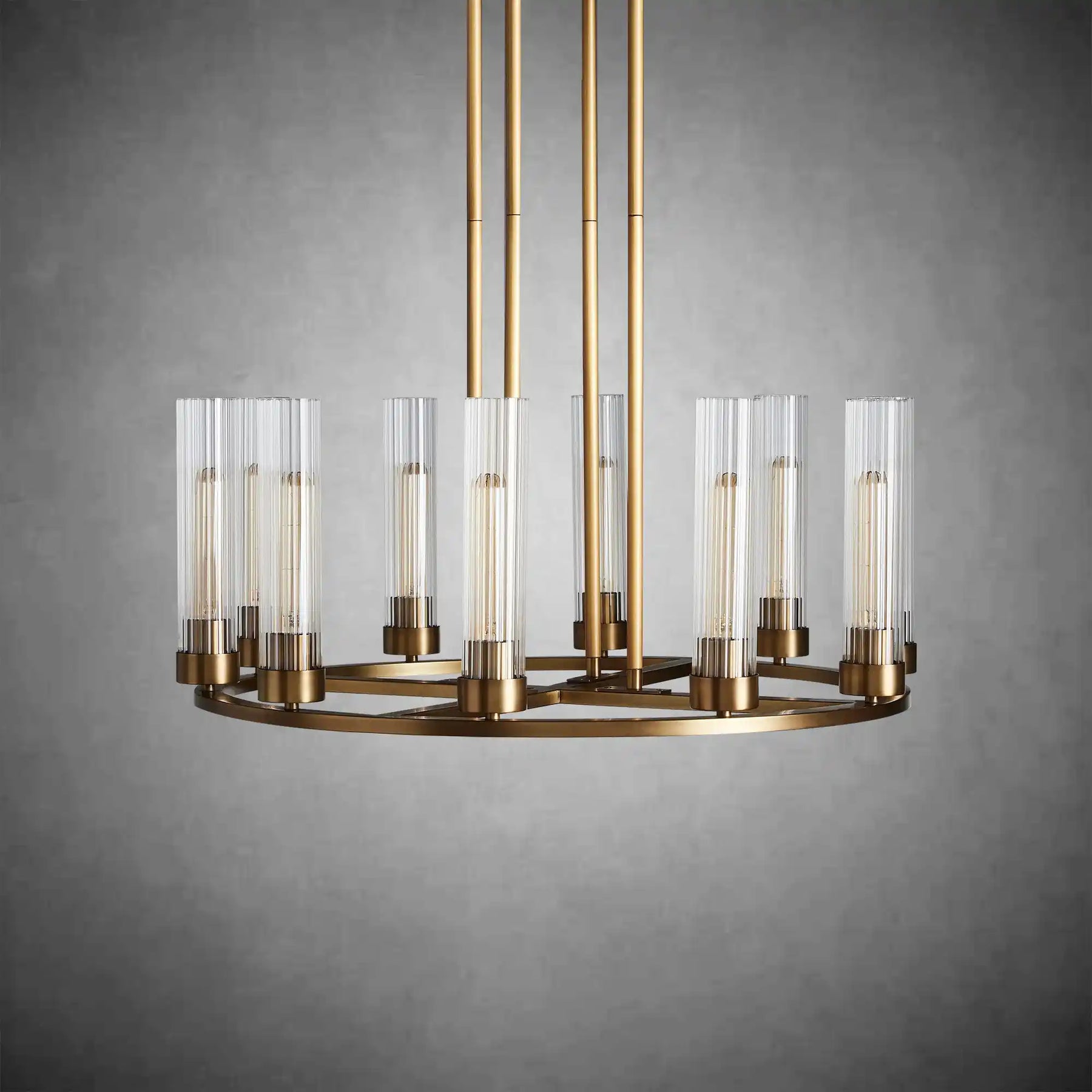 Andreas Round Glass Chandelier
