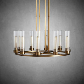Andreas Round Glass Chandelier
