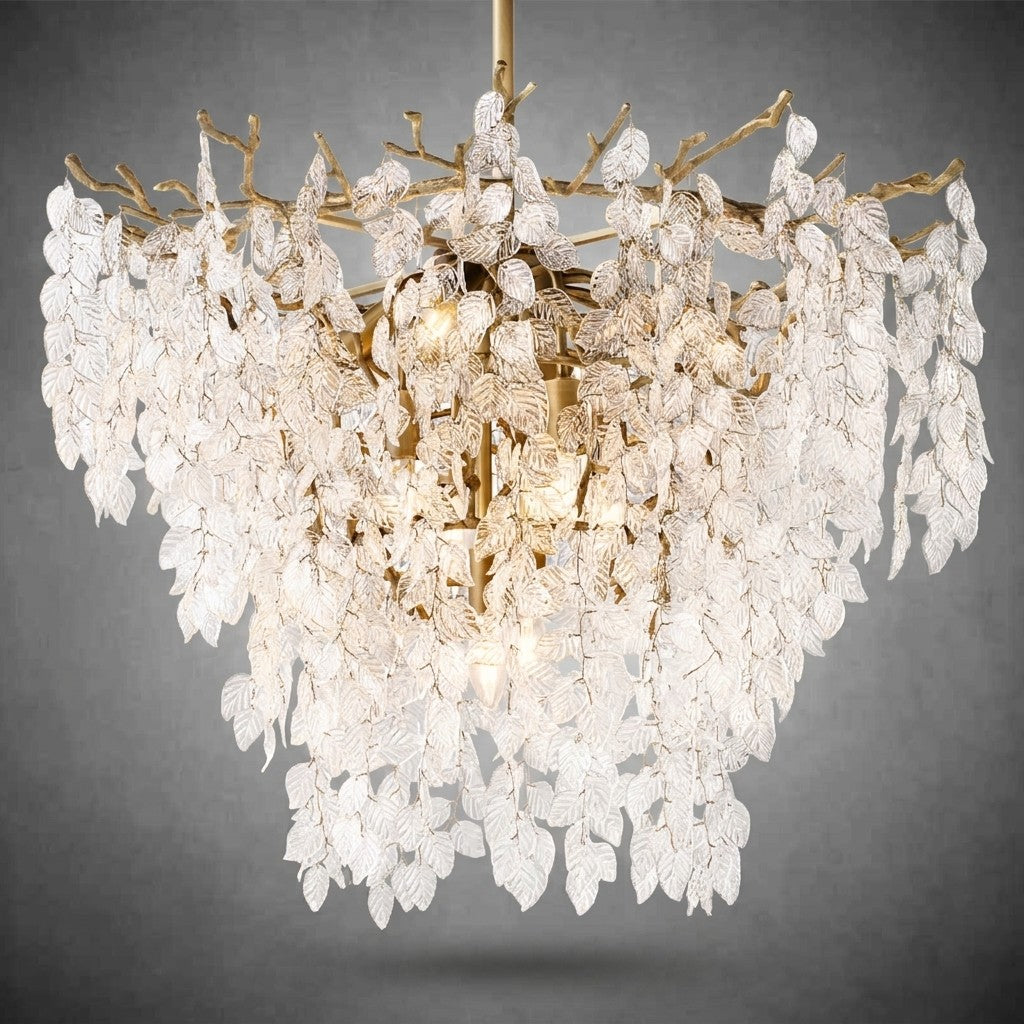 Luxury Crystal Chandelier for Grand Villa Hall and Duplex Staircase Lighting