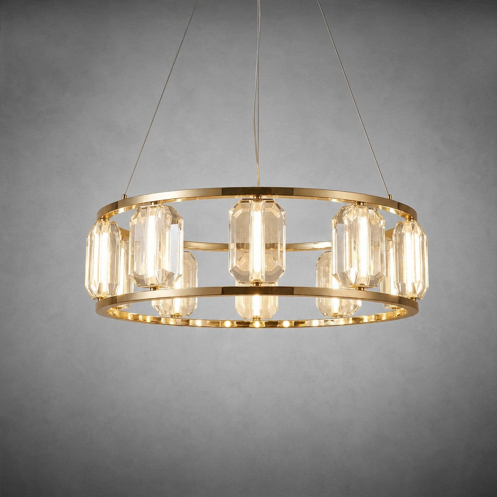 Arcus Contemporary Crystal Chandelier
