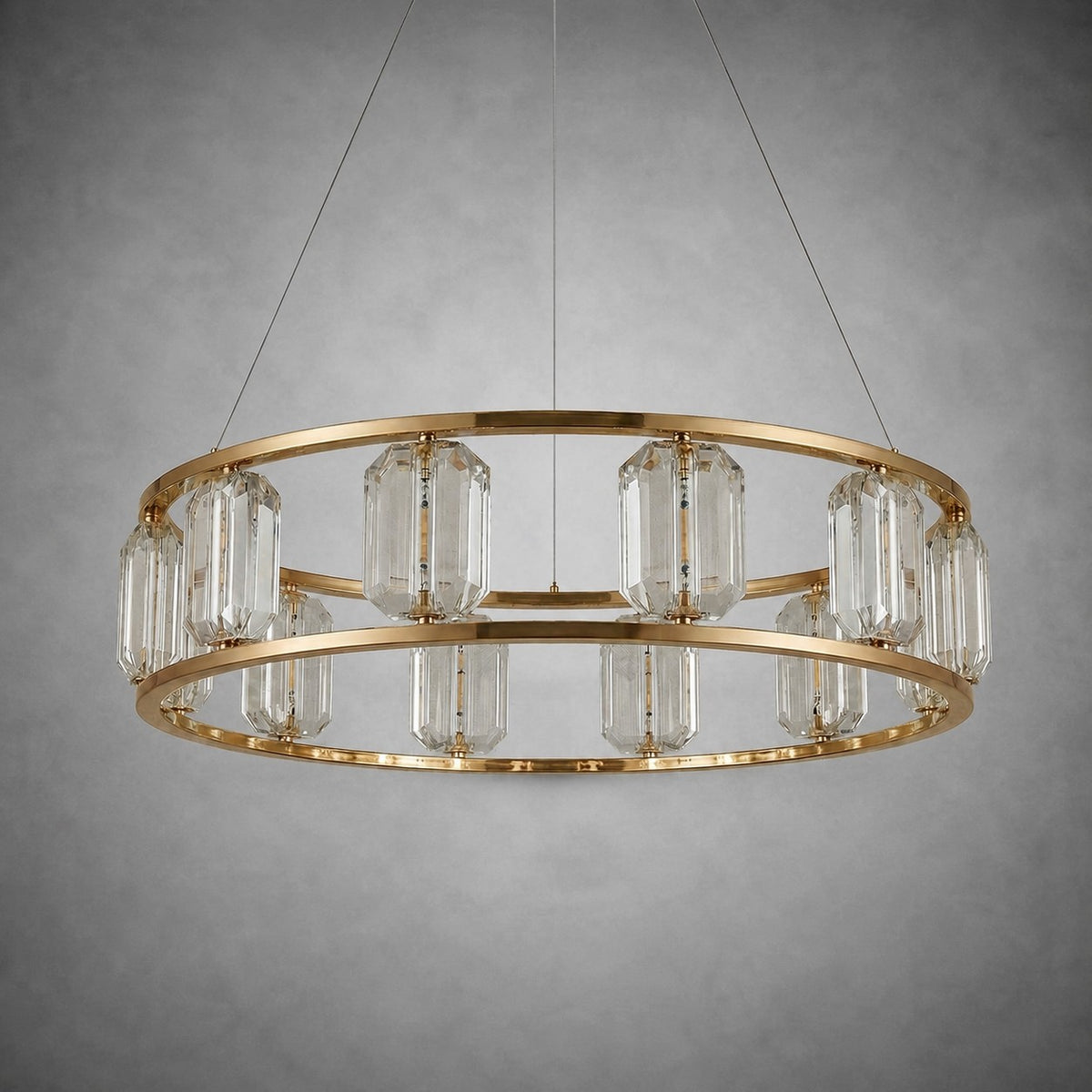 Arcus Contemporary Crystal Chandelier