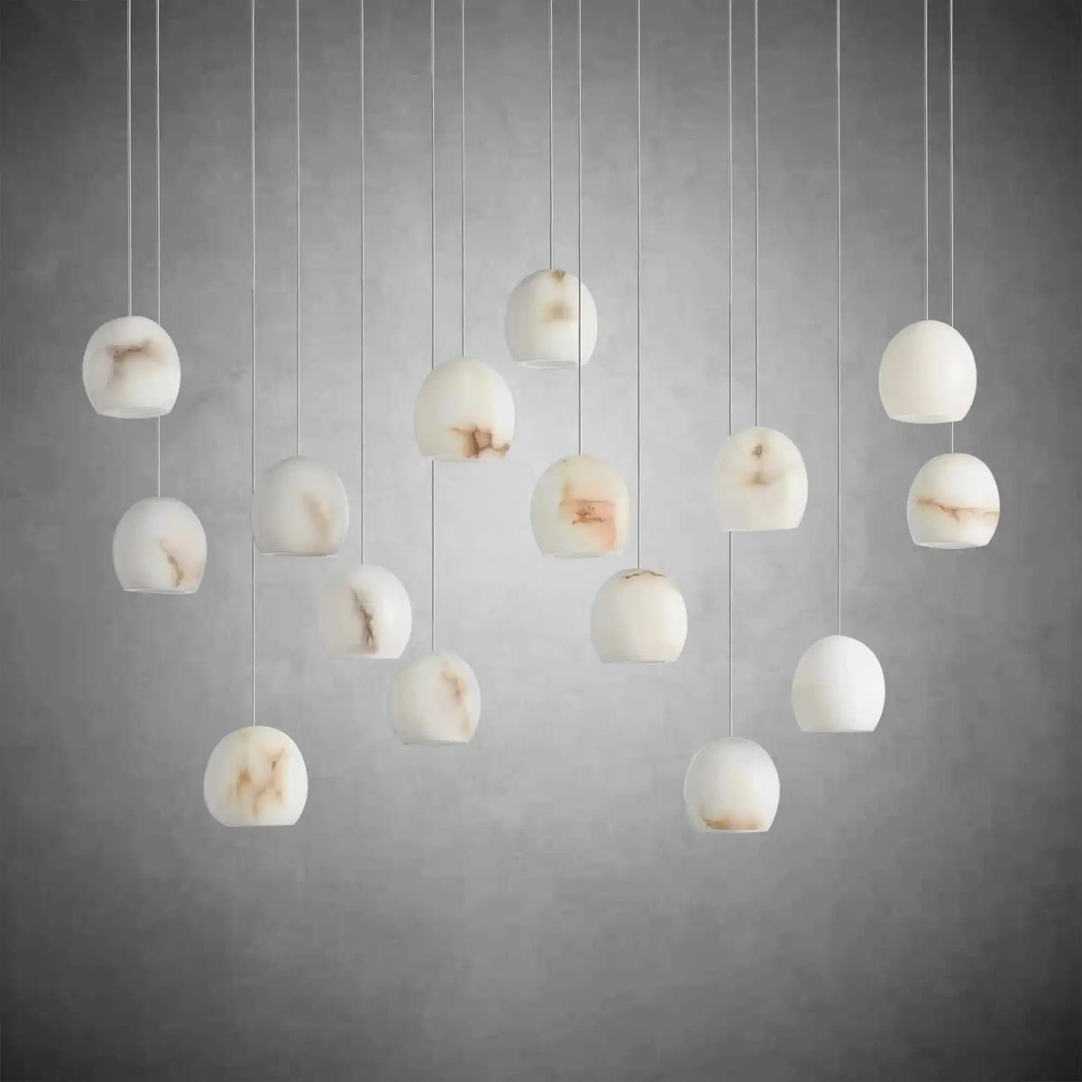 Arica Rectangular Alabaster Chandelier