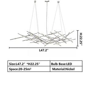 Art Design Creative Constellation Light Fixture for Living Room
