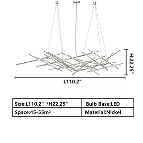 Art Design Creative Constellation Light Fixture for Living Room