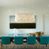 Artistic Porcelain Fish Chandelier – Unique Dining Room Lighting Fixture