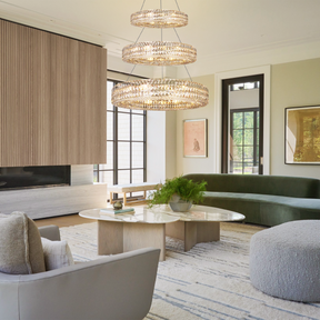 Aster Halo Crystal Multi-Tier Ring Chandelier