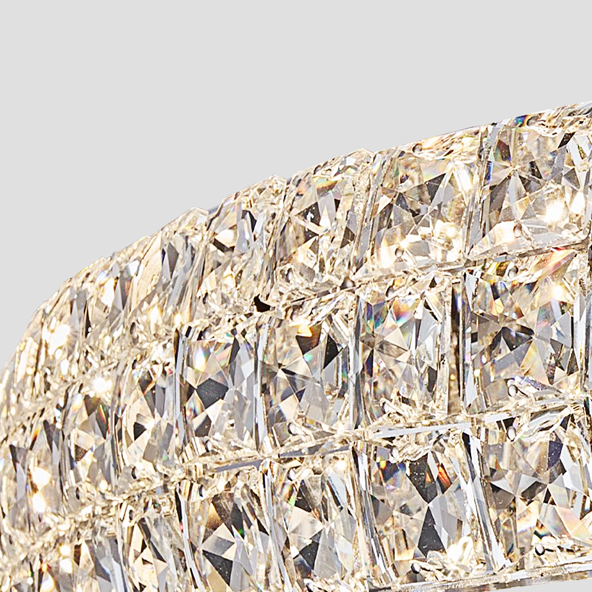 Aster Halo Crystal Multi-Tier Ring Chandelier
