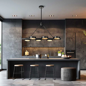 Aster Linear Brass Chandelier