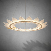 Aster Modern Glass Ring Chandelier