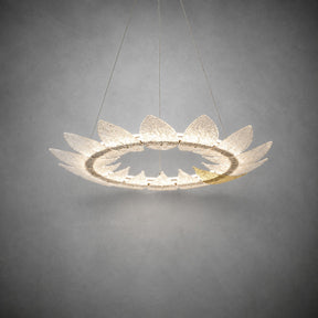 Aster Modern Glass Ring Chandelier