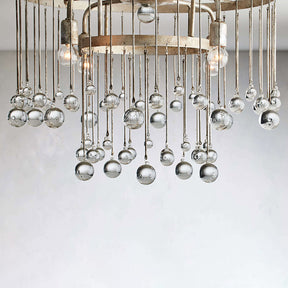 Aubrey Crystal Ball Flushmount Lamp