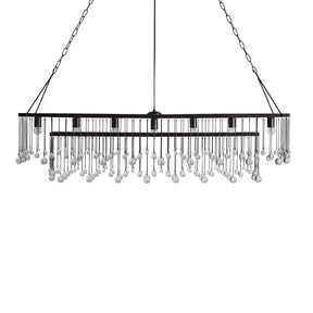 Aubrey Crystal Ball Rectangular Chandelier 47'' 60''