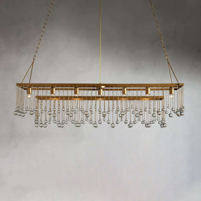 Aubrey Crystal Ball Rectangular Chandelier 47'' 60''