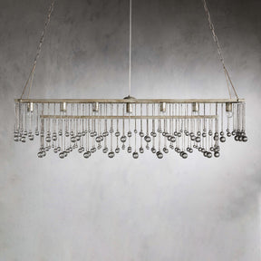 Aubrey Crystal Ball Rectangular Chandelier 47'' 60''