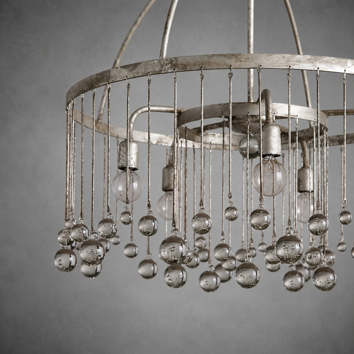 Aubrey Crystal Ball Round Chandelier 5 Light / 8 Light