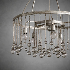 Aubrey Crystal Ball Round Chandelier 5 Light / 8 Light