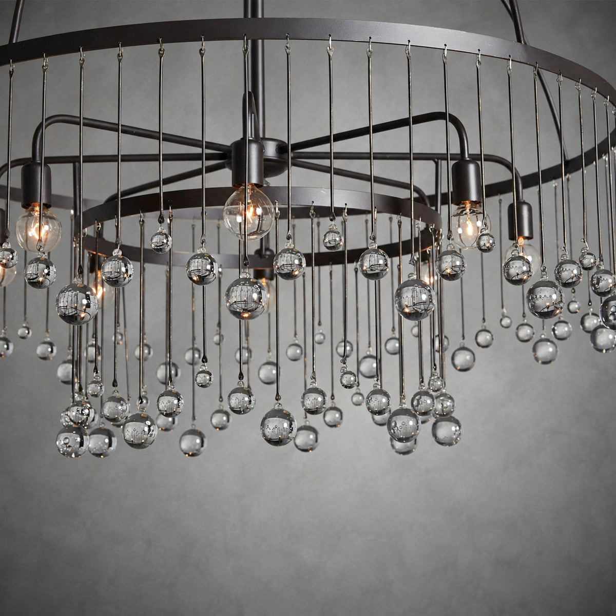 Aubrey Crystal Ball Round Chandelier 5 Light / 8 Light