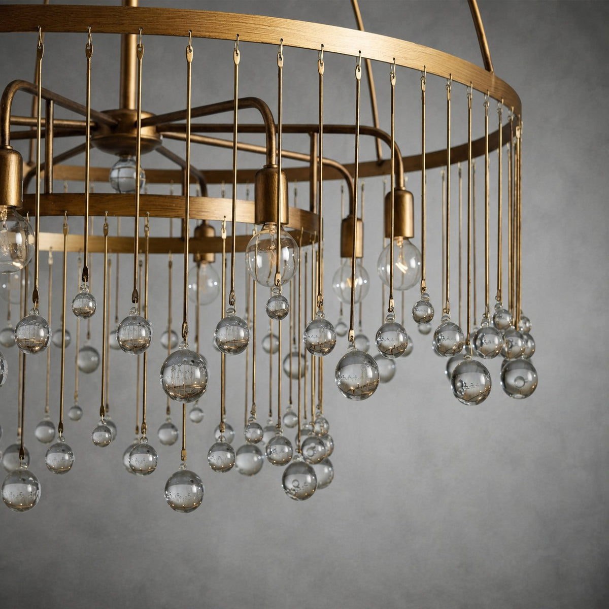 Aubrey Crystal Ball Round Chandelier 5 Light / 8 Light