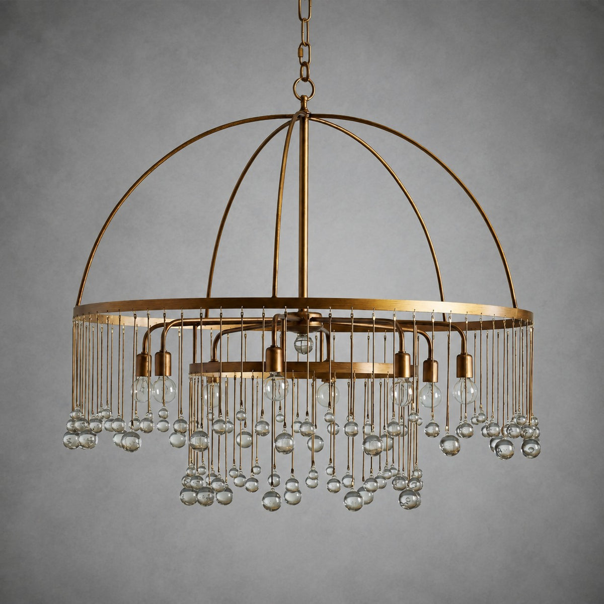 Aubrey Crystal Ball Round Chandelier 5 Light / 8 Light