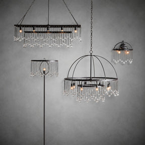 Aubrey Crystal Ball Round Chandelier 5 Light / 8 Light