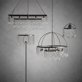 Aubrey Crystal Ball Round Chandelier 5 Light / 8 Light