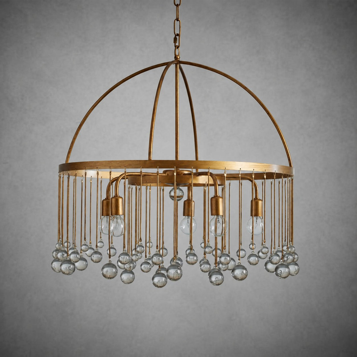 Aubrey Crystal Ball Round Chandelier 5 Light / 8 Light